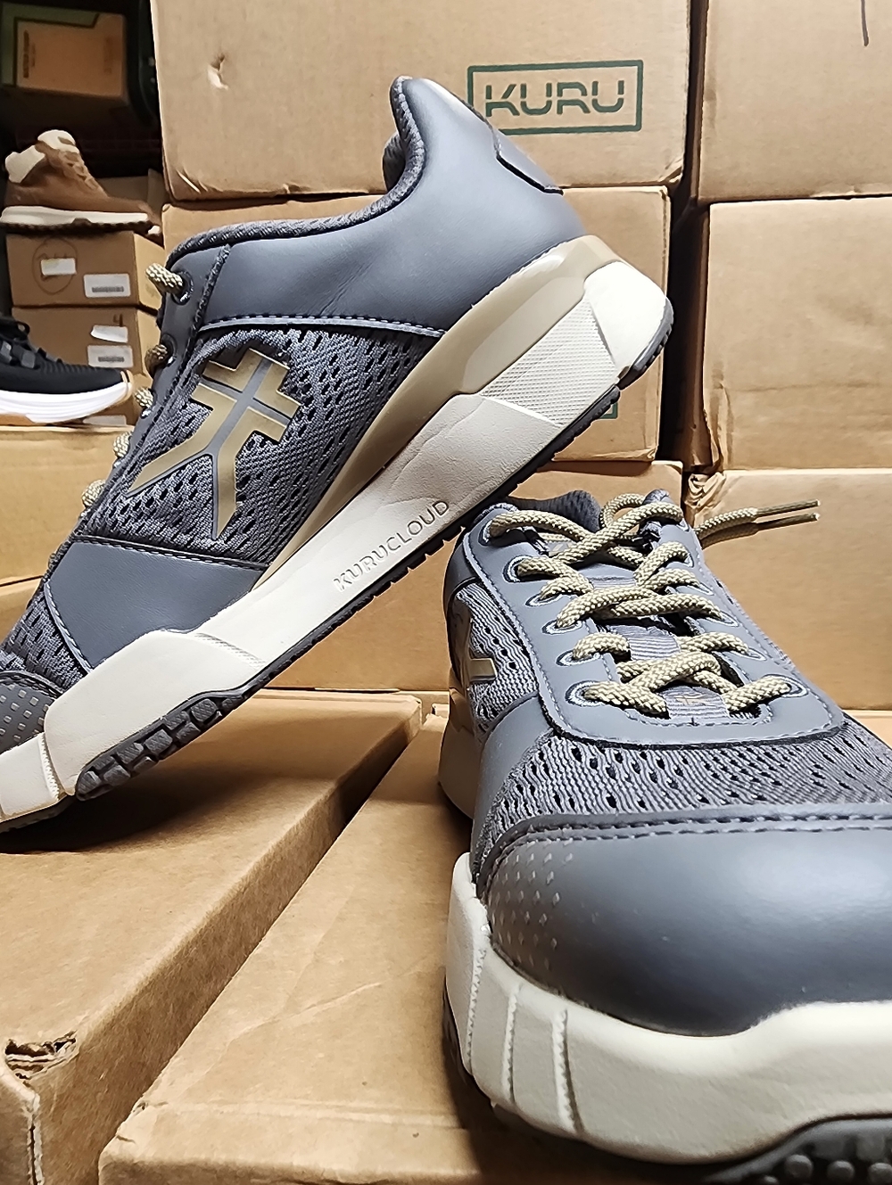 KURU Quantum 2.0 Women's Sneaker Gray BEST Shoe for Plantar Fasciitis!